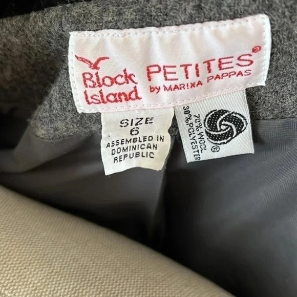 Gray/Black Wool‎ Blend Blazer - Picture 8 of 8